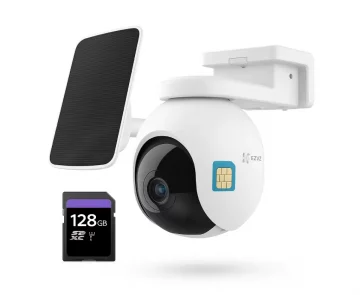 Ezviz EB8 4G PTZ IP kameras komplekts, ar saules paneli CS CMT SOLAR, 128 GB microSD (CS EB8)Ezviz EB8 4G PTZ IP kameras komplekts, ar saules paneli CS CMT SOLAR, 128 GB microSD (CS EB8)