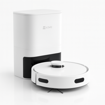 Ezviz CS-RE4 Plus viedais putekļu sūcējsEZVIZ RE4 Plus robota putekļsūcējs ar autoiztukšošanas bāzi un LDS LiDAR