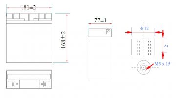 АККУМУЛЯТОР 12,8 В/18 А·ч/LIFEPO4-MWLJ Мощность МВт