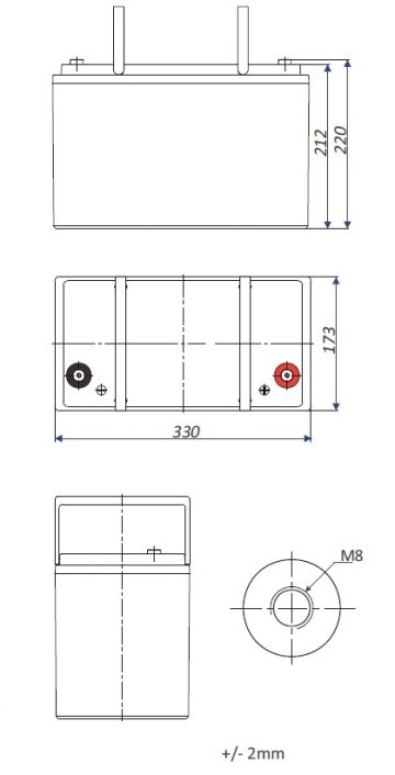 AKUMULATORS 12.8V/100AH/LIFEPO4-EP EUROPOWER