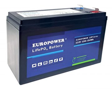 AKUMULATORS 12.8V/12AH/LIFEPO4-EP EUROPOWER