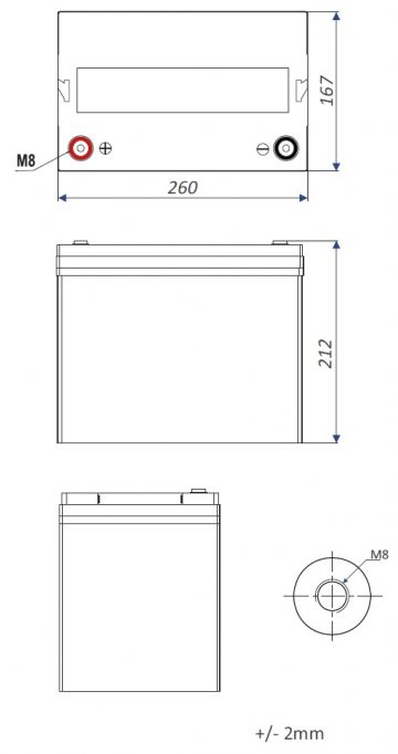 AKUMULATORS 12.8V/80AH/LIFEPO4-EP EUROPOWER AKUMULATORS 12.8V/80AH/LIFEPO4-EP EUROPOWER