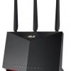 Wireless Router|ASUS|Wireless Router|5700 Mbps|Mesh|Wi-Fi 5|Wi-Fi 6|IEEE 802.11a|IEEE 802.11b|IEEE 802.11g|IEEE 802.11n|USB 3.2|1 WAN|4x10/100/1000M|Number of antennas 3|RT-AX86UPRO