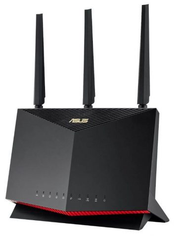 Wireless Router|ASUS|Wireless Router|5700 Mbps|Mesh|Wi-Fi 5|Wi-Fi 6|IEEE 802.11a|IEEE 802.11b|IEEE 802.11g|IEEE 802.11n|USB 3.2|1 WAN|4x10/100/1000M|Number of antennas 3|RT-AX86UPRO