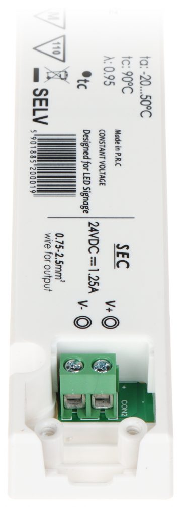 SLĒGIERĪCES ADAPTERIS TĪKLA BAROŠANAS BLOKS 24V/1.25A-GTPCS