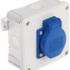 ERALDI PISKAST KOOS JAOTUSKASTIGA 2K/98X98/GN-230/EPN 250 V AC 16 A IP54 Elektro-Plast
