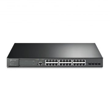 Коммутатор|TP-LINK|TL-SG3428MP|Стойка|4xSFP|1xКонсоль|1|384 Вт|TL-SG3428MP