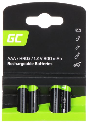 AKUMULATORS AKU-AAA-800/GC*P4 1.2 V Ni-MH HR03, AAA Green Cell