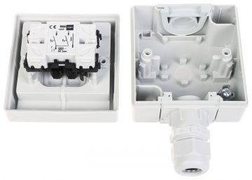 DUBULTAIS PĀRSLĒDZIS AQUANT-LS2/EPN 250&nbsp;V 10&nbsp;A Elektro-Plast