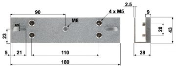 U TIPA STIPRINĀJUMS ASF280U-V1 DAHUA