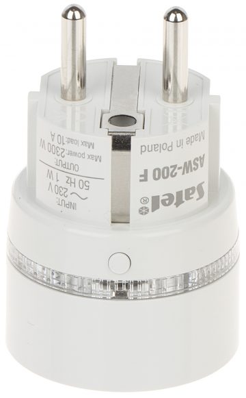 ИНТЕЛЛЕКТУАЛЬНАЯ РОЗЕТКА ASW-200-F-W BE WAVE 2300 Вт SATEL ИНТЕЛЛЕКТУАЛЬНАЯ РОЗЕТКА ASW-200-F-W BE WAVE 2300 Вт SATEL