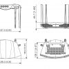 ROUTER AX30 Wi-Fi 6, 2.4&nbsp;GHz, 5&nbsp;GHz, 574&nbsp;Mbps + 2402&nbsp;Mbps DAHUA