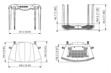 ROUTER AX30 Wi-Fi 6, 2.4&nbsp;GHz, 5&nbsp;GHz, 574&nbsp;Mbps + 2402&nbsp;Mbps DAHUA
