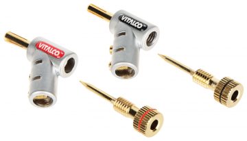 PAIR OF ANGULAR BANANA-TYPE PLUGS BAN-PLUG-HQ/KAT SARKANS + MELNS VITALCO PAIR OF ANGULAR BANANA-TYPE PLUGS BAN-PLUG-HQ/KAT SARKANS + MELNS VITALCO