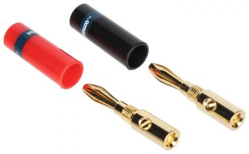 PAIR OF BANANA-TYPE PLUGS BAN-PLUG-V1 SARKANS + MELNS VITALCO PAIR OF BANANA-TYPE PLUGS BAN-PLUG-V1 SARKANS + MELNS VITALCO