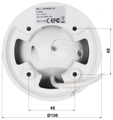 IP-КАМЕРА BCS-L-EIP14FSR3-AI1 - 4 МП 2,8 мм BCS Line