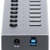 Концентратор USB 3.0 ON-OFF BT2U3-7AB-EU-GY-BP 1 м