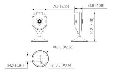 IP KAMERA C5A Cube A1 Wi-Fi - 5 Mpx 2.8 mm DAHUA