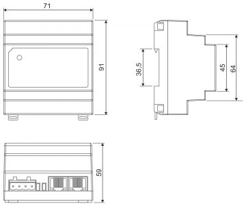 AUDIO SPLITTER CDNAR/U-DIN ACO