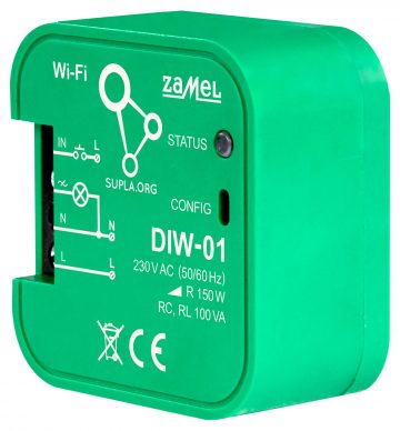 VIEDAIS GAISMMAINIS DIW-01 Wi-Fi, 230 V AC ZAMEL