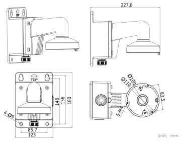 KAAMERA KLASS DS-1272ZJ-110B Hikvision KAAMERA KLASS DS-1272ZJ-110B Hikvision
