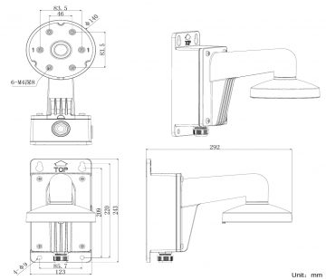 KAMERAS KRONŠTEINS DS-1273ZJ-140B Hikvision KAMERAS KRONŠTEINS DS-1273ZJ-140B Hikvision