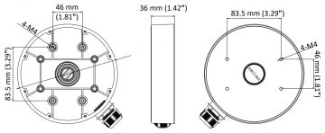 KAMERAS KRONŠTEINS DS-1280ZJ-DM55 Hikvision KAMERAS KRONŠTEINS DS-1280ZJ-DM55 Hikvision