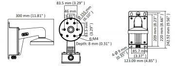 KAMERAS KRONŠTEINS DS-1473ZJ-155B Hikvision KAMERAS KRONŠTEINS DS-1473ZJ-155B Hikvision