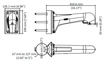 STABA STIPRINĀJUMS DS-1603ZJ-POLE-P Hikvision