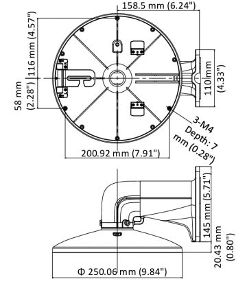 KAMERAS KRONŠTEINS DS-1618ZJ-6D Hikvision