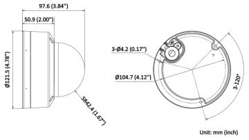 IP PRETVANDĀLISMA KAMERA DS-2CD1127G2H-LIU(2.8MM)PL Smart Hybrid Light - 1080p Hikvision