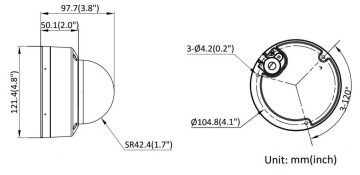 IP PRETVANDĀLISMA KAMERA DS-2CD1143G2-LIU(2.8MM)PL Smart Hybrid Light - 3.7 Mpx Hikvision