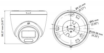 HD-TVI KAMERA DS-2CE72KF3T-LE(2.8MM) Smart Hybrid Light ColorVu - 3K Hikvision