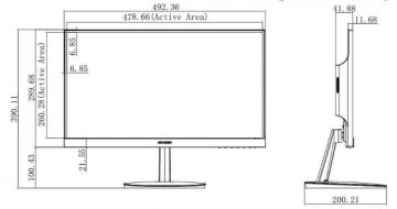 MONITORS HDMI, VGA DS-D5022FN00 21.5 " Hikvision MONITORS HDMI, VGA DS-D5022FN00 21.5 " Hikvision