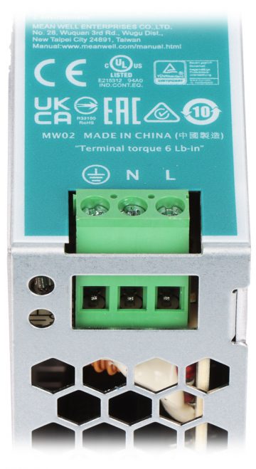 SLĒGIERĪCES ADAPTERIS TĪKLA BAROŠANAS BLOKS EDR-75-24 MEAN WELL