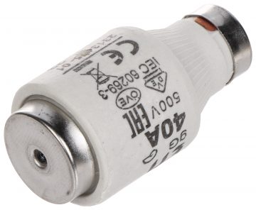 ПРЕДОХРАНИТЕЛЬНАЯ ВСТАВКА ETI-D3/40A 40A 500V gG E33 ETI