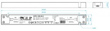 SLĒGIERĪCES ADAPTERIS TĪKLA BAROŠANAS BLOKS 12V/8.34A-GTPCS