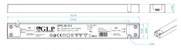 SLĒGIERĪCES ADAPTERIS TĪKLA BAROŠANAS BLOKS 12V/2.5A-GTPCS