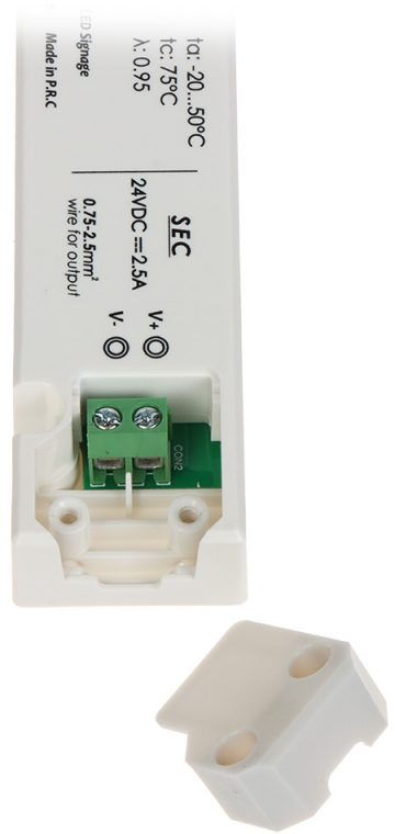 SLĒGIERĪCES ADAPTERIS TĪKLA BAROŠANAS BLOKS 24V/2.5A-GTPCS