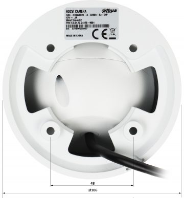 AHD, HD-CVI, HD-TVI, PAL KAMERA HAC-HDW2802T-A-0280B-S2-DIP - 8.3 Mpx, 4K UHD 2.8 mm DAHUA