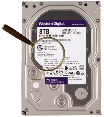 Цифровой видеорегистратор HDD-WD85PURZ 8 ТБ 24/7 WESTERN DIGITAL Цифровой видеорегистратор HDD-WD85PURZ 8 ТБ 24/7 WESTERN DIGITAL