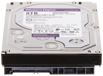 Цифровой видеорегистратор HDD-WD85PURZ 8 ТБ 24/7 WESTERN DIGITAL Цифровой видеорегистратор HDD-WD85PURZ 8 ТБ 24/7 WESTERN DIGITAL