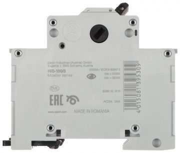 APKROVOS ATJUNGIKLIS HIS-100/3 TRIFAZIS 100 A EATON