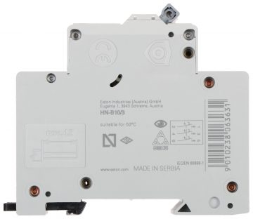 Автоматический выключатель HN-B10/3 трехфазный 10А тип B EATON