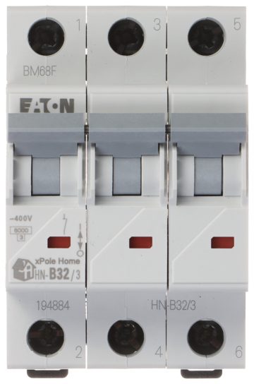 POWER SWITCH HN-B32/3 THREE-PHASE 32 A TYPE B EATON POWER SWITCH HN-B32/3 THREE-PHASE 32 A TYPE B EATON