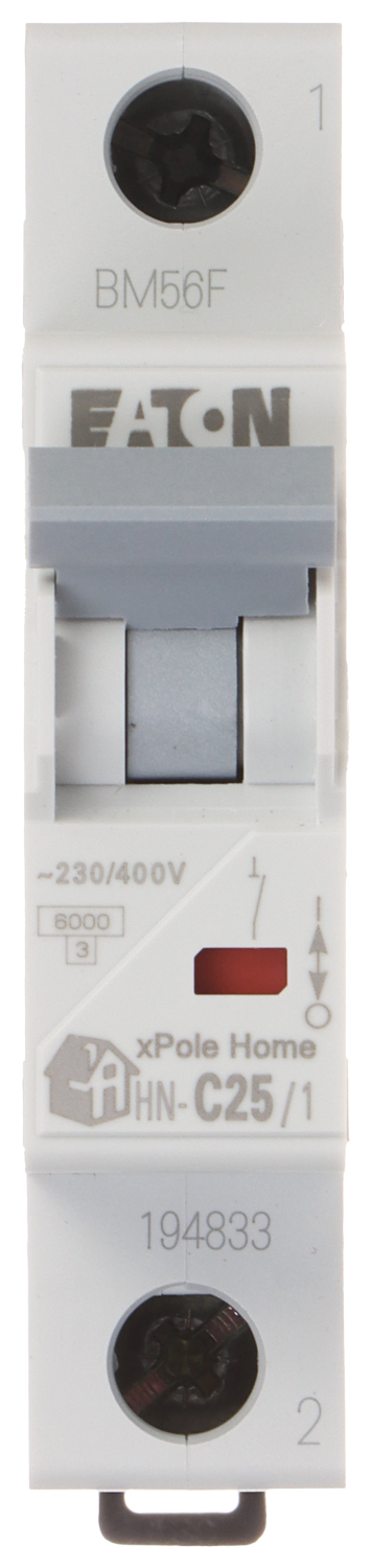 POWER SWITCH HN-C25/1 SINGLE PHASE 25 A TYPE C EATON POWER SWITCH HN-C25/1 SINGLE PHASE 25 A TYPE C EATON