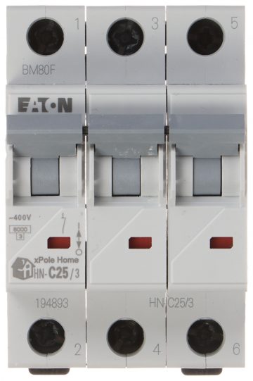 POWER SWITCH HN-C25/3 THREE-PHASE 25 A TYPE C EATON POWER SWITCH HN-C25/3 THREE-PHASE 25 A TYPE C EATON