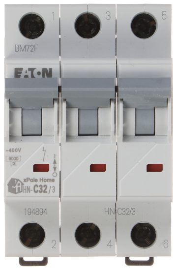 AITAMINE HN-C32/3 KOLMEFAASI 32 A TÜÜP C EATON AITAMINE HN-C32/3 KOLMEFAASI 32 A TÜÜP C EATON