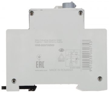 PALIEKOŠĀS STRĀVAS ATDALĪTĀJS HNB-B20/1N/003 VIENFĀZES, TIPS AC 30 mA 20 A EATON PALIEKOŠĀS STRĀVAS ATDALĪTĀJS HNB-B20/1N/003 VIENFĀZES, TIPS AC 30 mA 20 A EATON