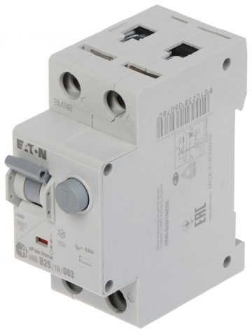 PALIEKOŠĀS STRĀVAS ATDALĪTĀJS HNB-B25/1N/003 VIENFĀZES, TIPS AC 30&nbsp;mA 25&nbsp;A EATON